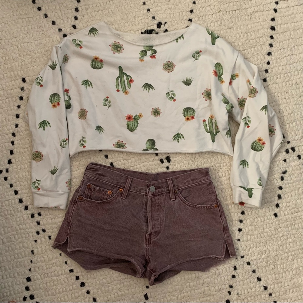 Purple Levi 501 Shorts size 25 w